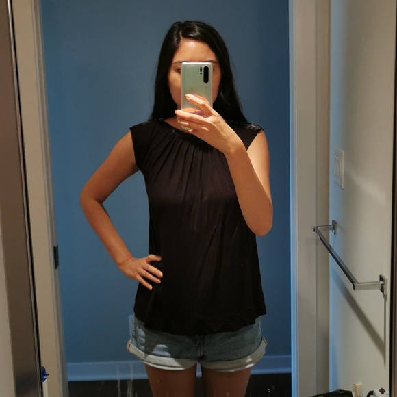 DVF sleeveless zipper collar top - Picture 5 of 7